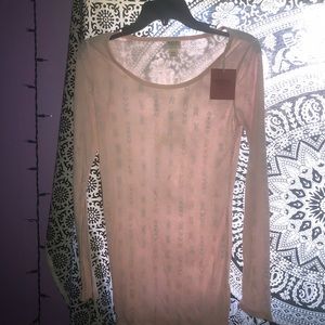 flowy pink patterned shirt